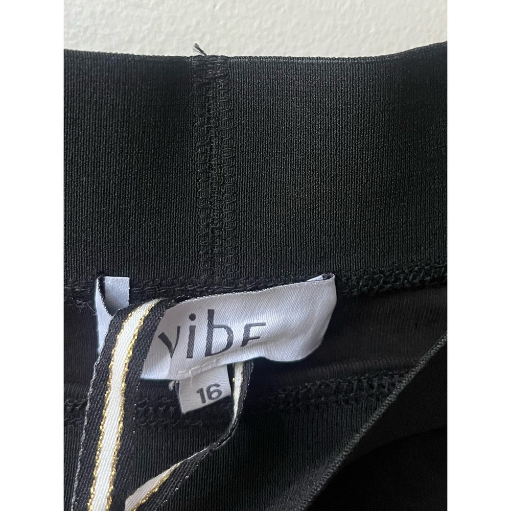 Vibe A Line Maxi Skirt Elastic Waist Girls 16 Black Stretchy Pull On New - Picture 5 of 9
